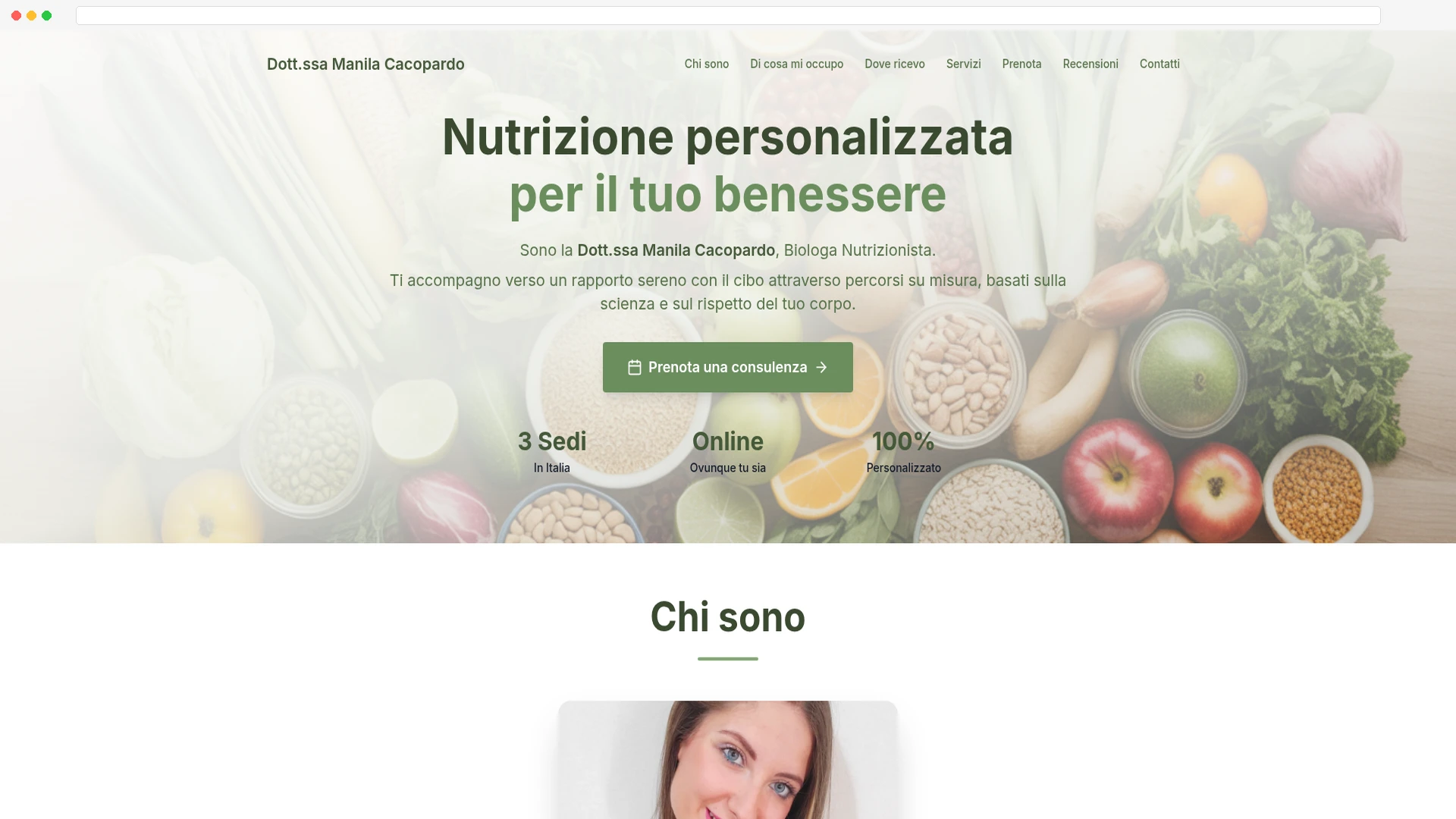 Sito web Dott.ssa Manila Cacopardo